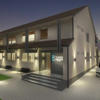 Projekcia dizajnu kancelárskej budovy