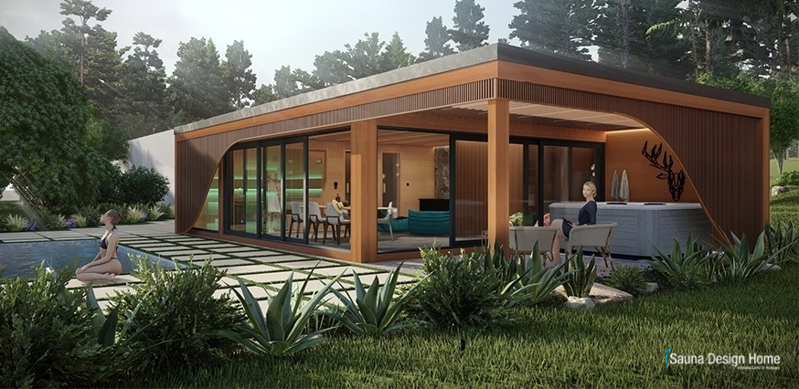 rodinná sauna stavba