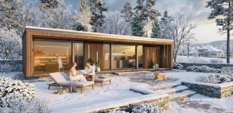 Individuálny vonkajší saunový