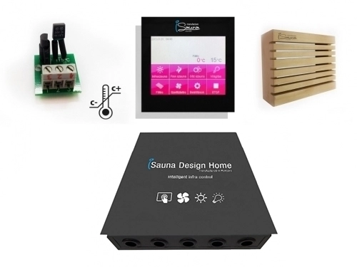 riadič infrasauny s dotykovou obrazovkou