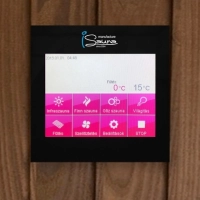  Predný panel ovládač sauny s dotykovou obrazovkou