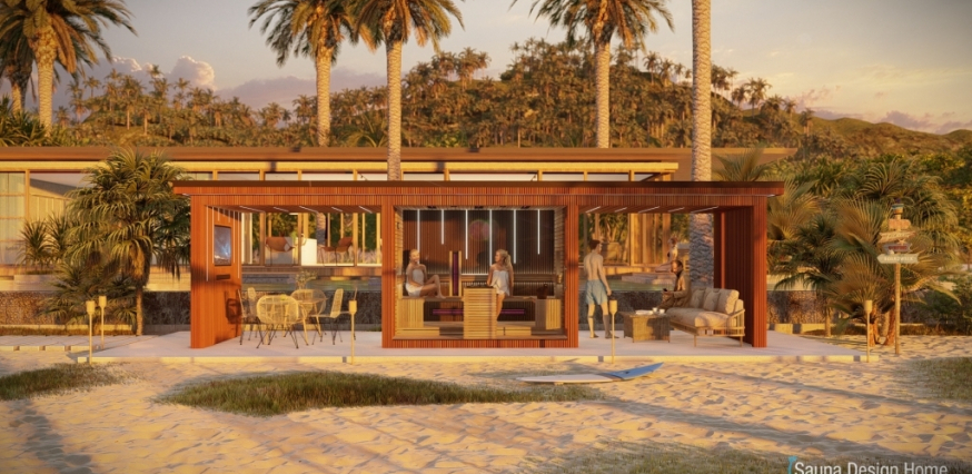 vonkajší wellness domček, oáza pre rodinu