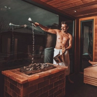 Pec do sauny  s polievaním vody