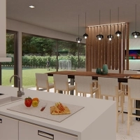 Drevená predelovcia stena