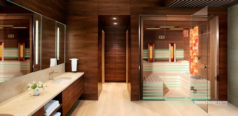 Kombinovaná sauna na mieru s himalájskou soľou