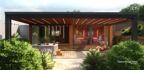 panoramatická sauny dom